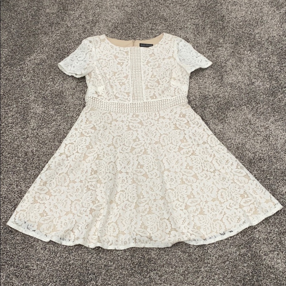 Off white/tan lacy dress